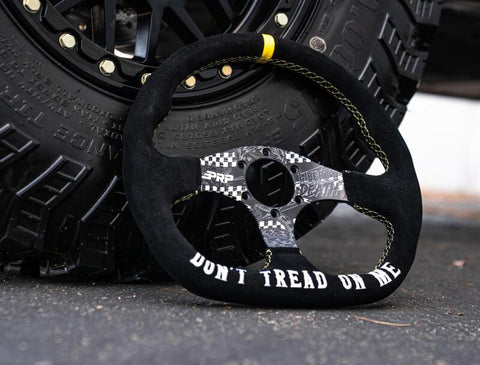 PRP Dont Tread on Me Comp-R Suede Steering Wheel (D-Shaped) - G248-TR