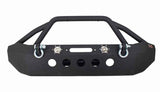 Fishbone Offroad 07-18 Jeep Wrangler Front Winch Bumper W/LEDs Full Width - Blk Textured Powdercoat - FB22003