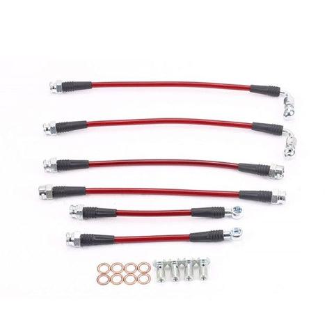 Power Stop 95-97 Chevrolet Camaro Front & Rear SS Braided Brake Hose Kit - BH00037