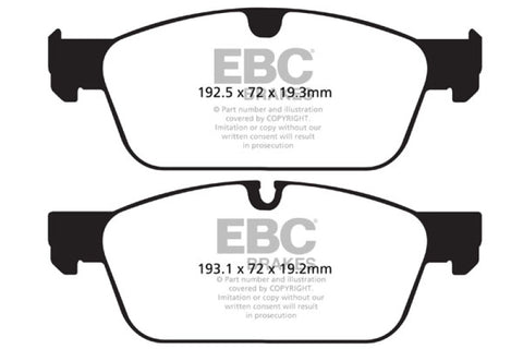 EBC 13-16 Mercedes-Benz GL350 3.0 TD AMG Package Greenstuff Front Brake Pads - DP62156