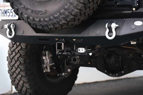 DV8 Offroad 07-21 Jeep Wrangler (JK/JL) Bolt-On Hitch w/ Lights - AHJP-01