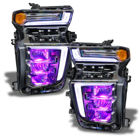 Oracle 20-21 Chevy Silverado HD 2500RGB Headlight Demon Eye Kit - w/o Controller - 1453-334