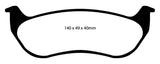 EBC 07-11 Ford Explorer Sport Trac 4.0 Greenstuff Rear Brake Pads - DP61673