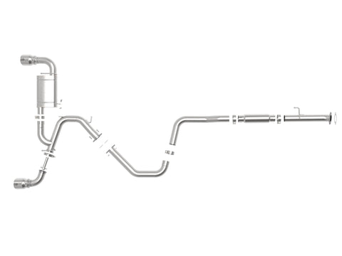 aFe Takeda Exhaust Cat-Back 19-20 Hyundai Veloster N 304SS Polished Dual Tips Exhaust - 49-37010-P