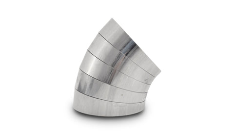Vibrant 45 Degree Vertical Plane Oval 304SS Pie Cuts Nominal Tube 3.50in - 13586
