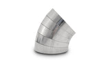 Vibrant Vertical 304 SS Nominal 3 in. Oval / 3.10 in. Centerline Radius, 9 degree per cut -Set of 5 - 13576