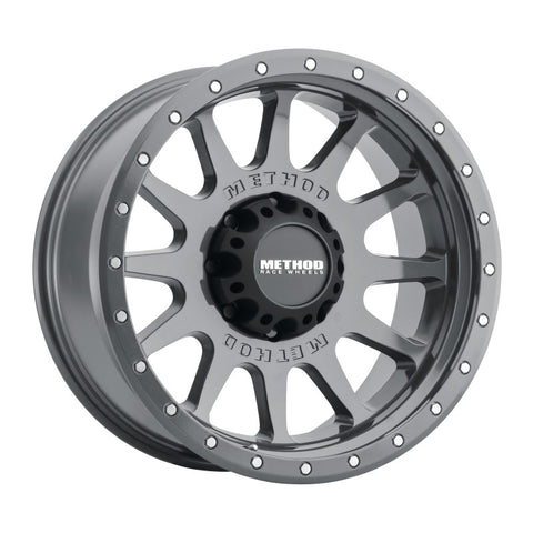 Method MR605 NV 20x10 -24mm Offset 8x180 124.1mm CB Gloss Titanium Wheel - MR60521088824N