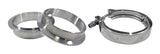 Torque Solution Stainless Steel V-Band Clamp & Flange Kit - 4in (101mm) - TS-VBK-4