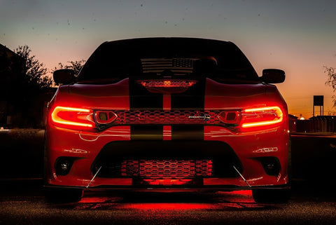 Oracle 15-21 Dodge Charger RGB+W DRL Headlight DRL Kit - ColorSHIFT w/ Simple Controller - 1443-504