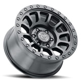 ICON Hulse 17 X 8.5 5 X 5 6mm Offset 4.5in BS Double Black - 8017857345DB