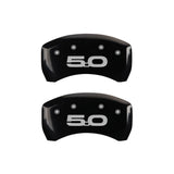 MGP Rear set 2 Caliper Covers Engraved Rear 2015/50 Black finish silver ch - 10203RM52BK