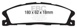 EBC 13+ Ford Explorer 3.5 Twin Turbo 4WD Greenstuff Front Brake Pads - DP61886