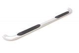 Lund 2019 Chevy Silverado 1500 Double Cab 4In Oval Curved SS Nerf Bars - Polished Stainless - 23276453