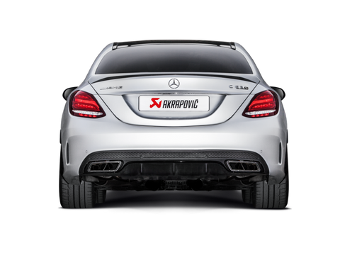 Akrapovic 15-17 AMG C63 Estate Evolution Line Cat Back (Titanium) w/ Carbon Tips (Req. Link Pipe) - MTP-ME/T/2H/1
