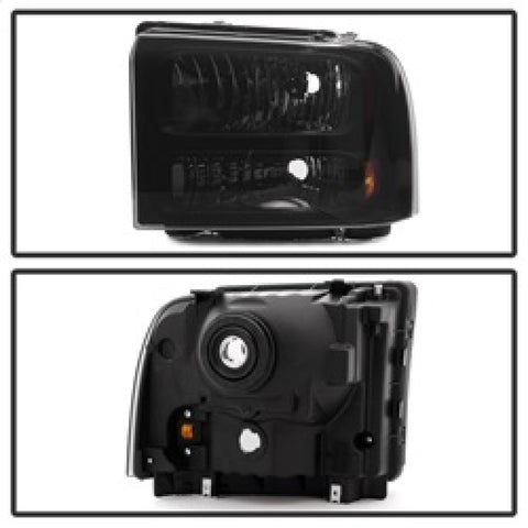xTune Ford F250 F350 F450 Superduty Excursion 99-04 Headlights Black Smoked HD-JH-FF25099-HA-BSM - 9033001