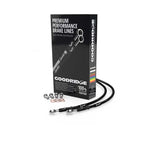 Goodridge 96-03 Harley-Davidson XL1200 Classic Clear Front Brake Line w/Black Fitting - HD6883-1FC-BK