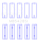 King Honda R16A/ R18A 2006- Current (Size 0.25) Main Bearing Set - MB5428SI0.25
