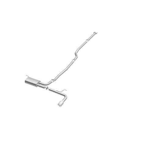 MagnaFlow Cat Back, SS, 2.5in, Street, Single Straight Pass. Polished 4in Tip, 2015 Ford Fusion 2.5L - 19096