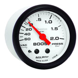 Autometer Phantom 2-1/16in 60CM/HG - 2.0 Bar - Mechanical Gauge - 5703-M