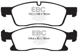EBC 11+ Dodge Durango 3.6 Yellowstuff Front Brake Pads - DP41871R