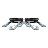 RockJock Curt Towing Safety Cable Kit 44 1/2in Long w/ 2 Snap Hooks 5000lbs 2-Pack - RJ-80151