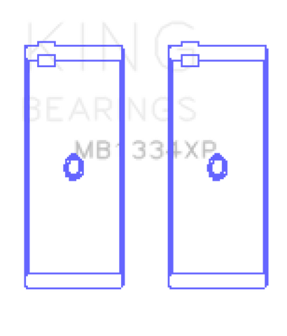 King Engine Bearings Kawasaki ZX-14R (2012-) #1/3/5 (Size +0.25mm) Main Bearing Set - MB1334XP0.25-1