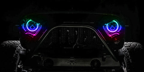Oracle 7in High Powered LED Headlights - Black Bezel - ColorSHIFT - BC1 - 5769-335