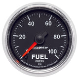 Innovate MTX Analog Fuel Pressure 0-100psi Gauge Kit - Black Dial - 3863