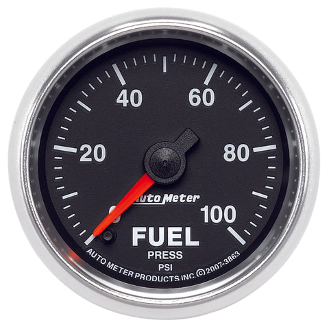 Innovate MTX Analog Fuel Pressure 0-100psi Gauge Kit - Black Dial - 3863