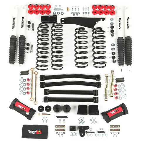 Rugged Ridge 4in Lift Kit with Shocks 07-18 Jeep Wrangler JK - 18415.60