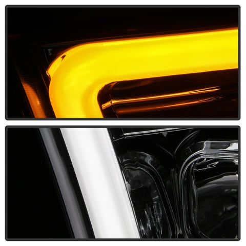 Spyder 09-16 Dodge Ram 1500 Ver 2 Proj Headlight - Light Bar Turn Signal - Chro - PRO-YD-DR09V2-SB-C - 5086259