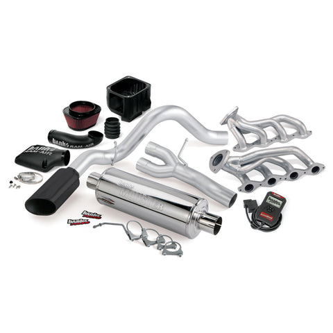 Banks Power 09 Chevy 5.3L CCSB/ECSB FFV PowerPack System - SS Single Exhaust w/ Black Tip - 48077-B