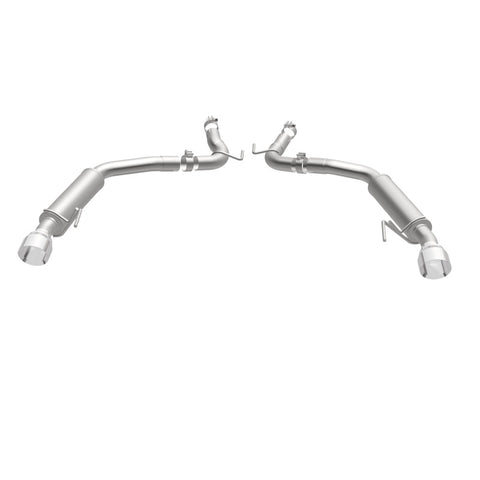 MagnaFlow Axle Back, SS, 2.5in, Competition, Dual Split Polish 4.5in Tip 2015 Ford Mustang Ecoboost - 19179