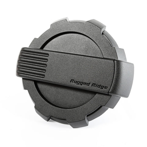 Rugged Ridge Elite Fuel Door Non-Lock Black 07-18 Jeep Wrangler JK - 11425.12