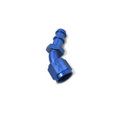 Russell Performance -8 AN Twist-Lok 45 Degree Hose End (Blue) - 624090