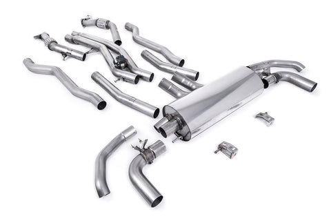 Audi - SQ8 4.0 V8 Bi-Turbo (Non OPF / GPF Equipped Models) - 2020 and Later - Cat-Back {Cat Back System - Non Resonated (Loudest) - Fits to OE Tailpipes - Does not require cutting} - SSXAU1025