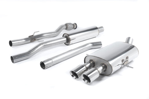 New Mini - Mk2 (R58) Cooper S CoupÃ© - 2011 to 2015 - Cat-Back {Twin Round Tailpipes. Fits vehicles with John Cooper Works body kit} - SSXM022