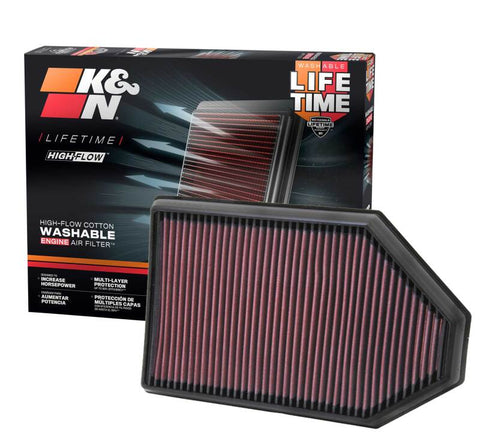 K&N Replacement Air Filter for 11 Chrysler 300/300C / Challenger 3.6L/5.7L/6.4L / Charger 3.6L/5.7L - 33-2460