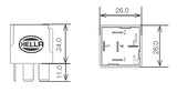 Hella Relay 24V 10/20A Spdt Res - 007903007