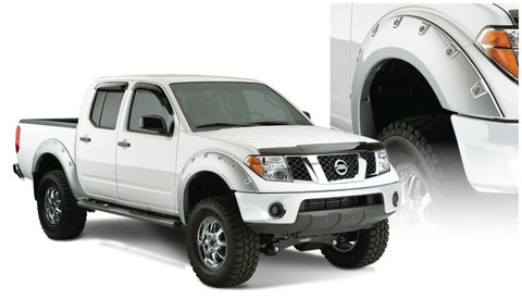 Bushwacker 06-14 Nissan Frontier Styleside Boss Pocket Style Flares 4pc 73.3in Bed - Black - 71907-02