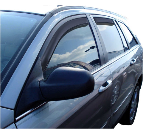 AVS 04-08 Chrysler Pacifica Ventvisor In-Channel Front & Rear Window Deflectors 4pc - Smoke - 194837