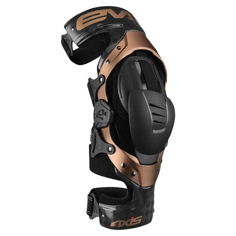 EVS Axis Pro Knee Brace Black/Copper - Large/Left - AXISP-BK/COP-LL