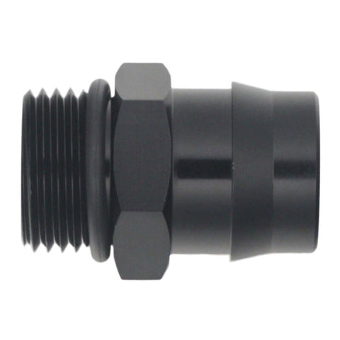 DeatschWerks 8AN ORB to Can-Am Maverick X3 OE Quick Connect Adapter - Anodized Matte Black - 6-02-0139-B
