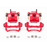 Power Stop 99-03 Mazda Protege Front Red Calipers w/Brackets - Pair - S2602