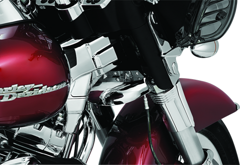 Kuryakyn Deluxe Neck Covers 95-07 Touring Models Chrome - 7866