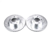Power Stop 89-95 BMW 525i Front Evolution Drilled & Slotted Rotors - Pair - EBR288XPR