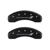 MGP 4 Caliper Covers Engraved Front & Rear With stripes/Durango Red finish silver ch - 12043SDGORD