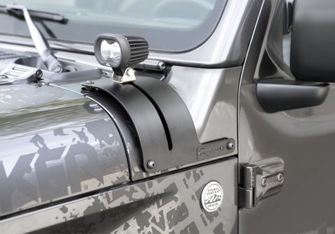 Rampage 2018-2019 Jeep Wrangler(JL) Cowl Light Bracket - Black - 7690