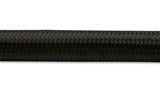 Vibrant -12 AN Black Nylon Braided Flex Hose .68in ID (50 foot roll) - 12002