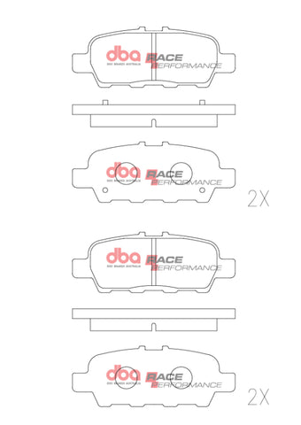 DBA 02-08 Nissan 350Z (Z33) Rear RP Performance Brake Pads - DB1509RP